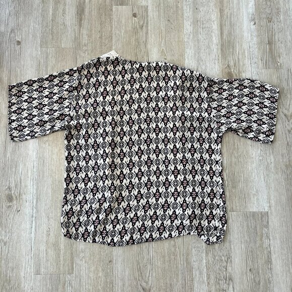 Womens Xhilaration Multicolor Print Kimono Cardigan - S/M - Picture 4 of 6